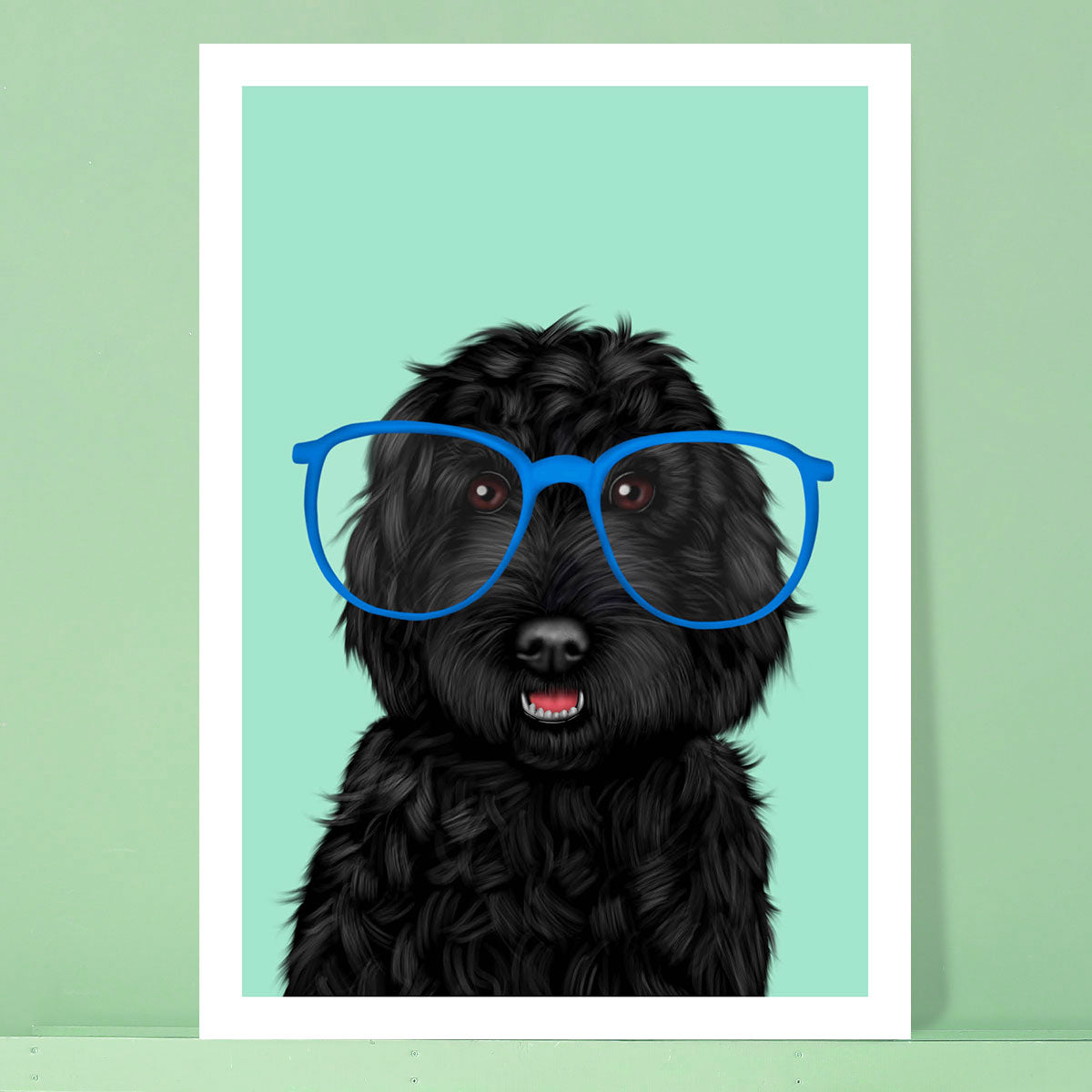 Black Cockapoo Card