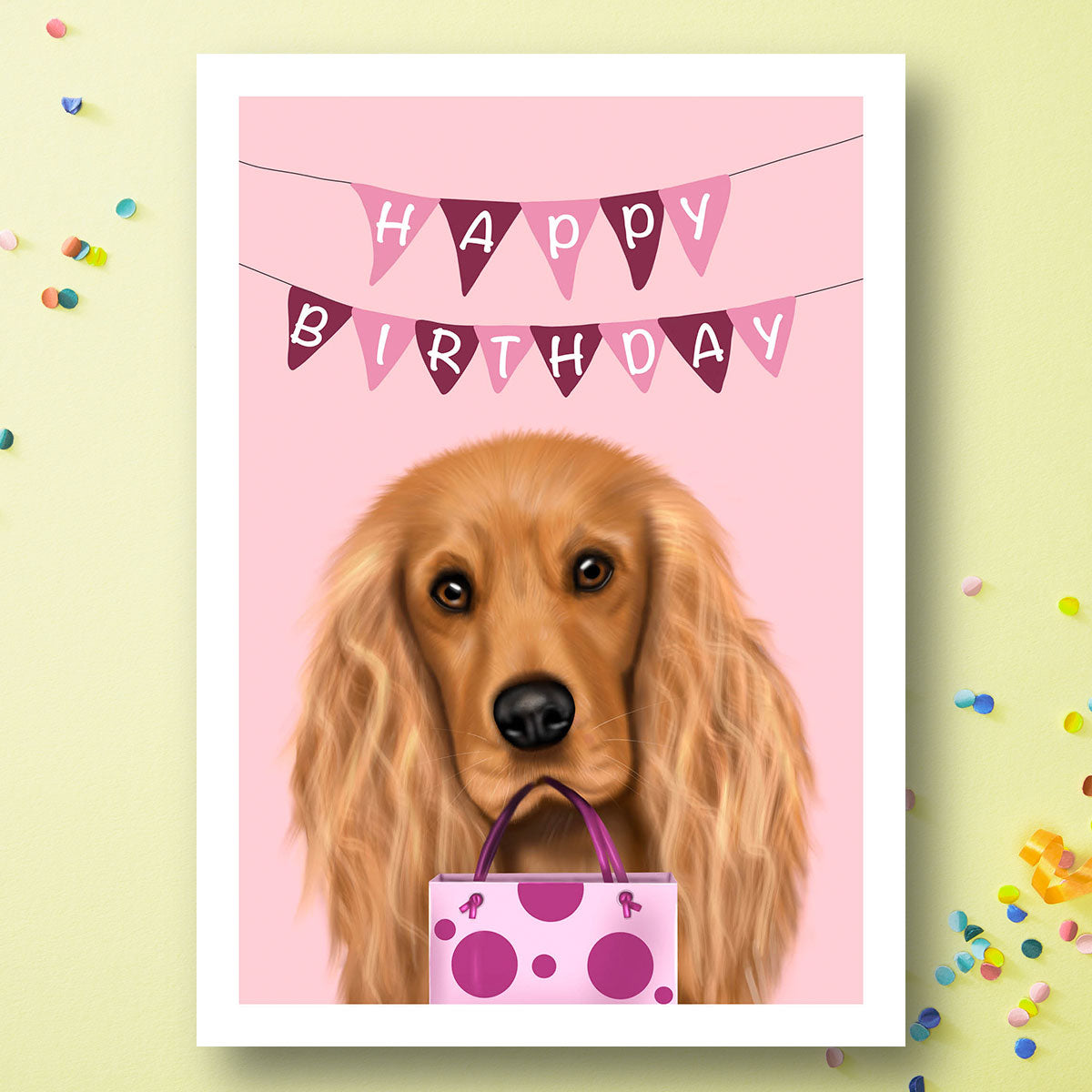 Cocker Spaniel Birthday Card