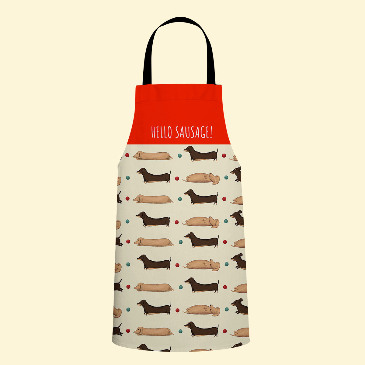Cute and bright Dachshund pattern.