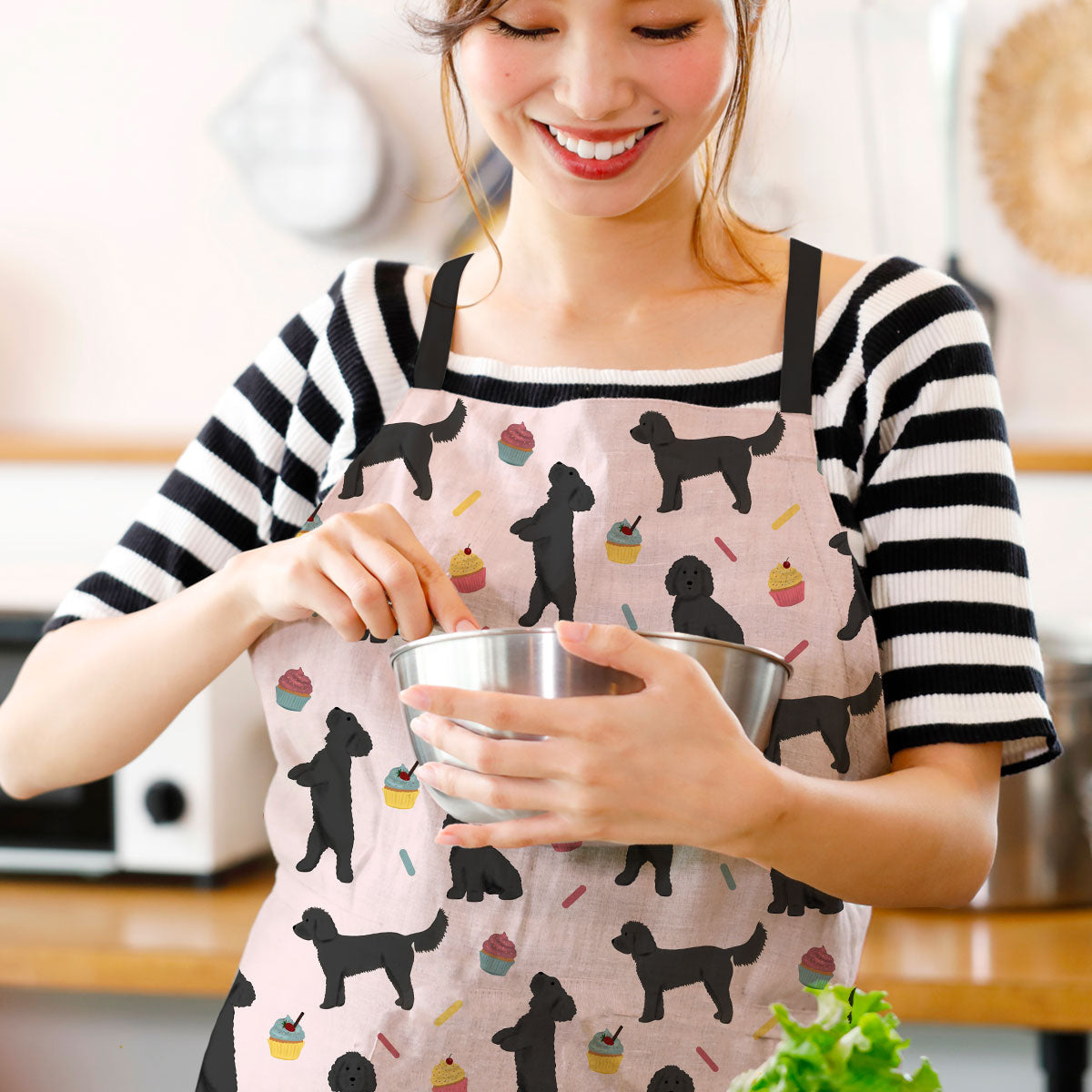 Black Cockapoos and Cupcakes Apron