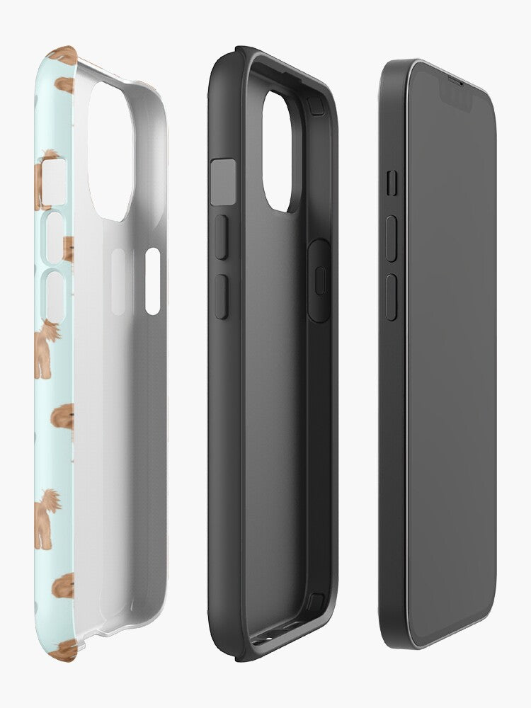 Cavapoos and Hearts iPhone Tough Case
