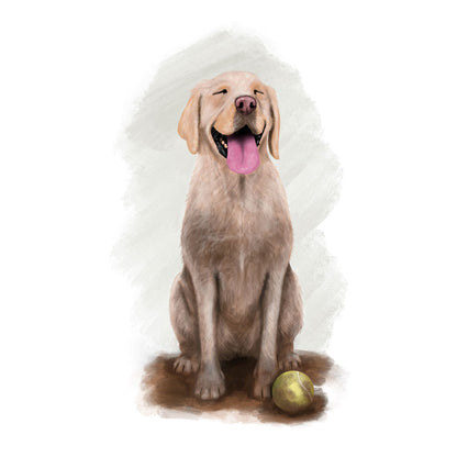 Personalised Labrador "best day ever!" - Mounted