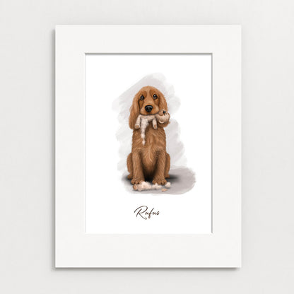 Personalised Cocker Spaniel - RIP Teddy - Mounted