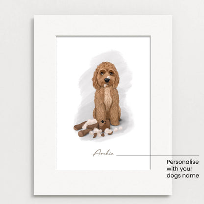 Personalised Cockapoo - "It wasn't me" - Mounted