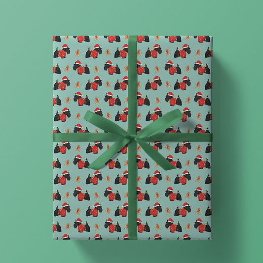 Christmas Scotty Dogs Wrapping Paper